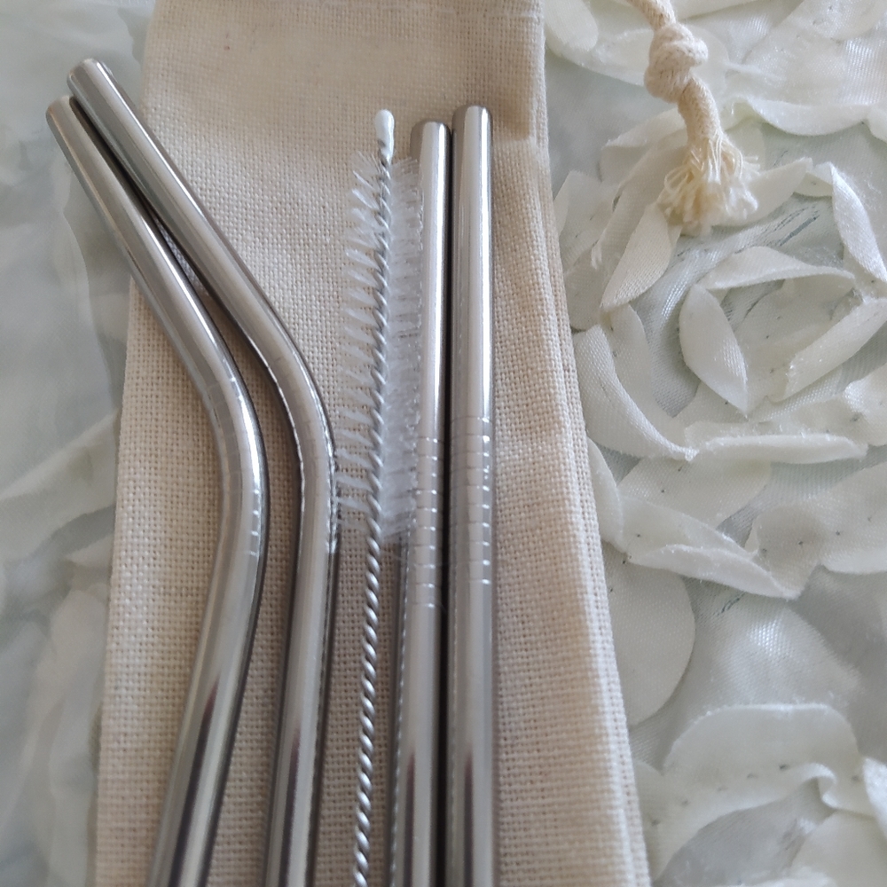 Stainless steel reusable straws - Picture 4 of 6